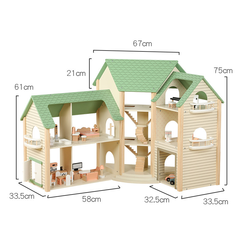 Perakende hattınız için modüler bir köşe ahşap bebek evi mi arıyorsunuz?